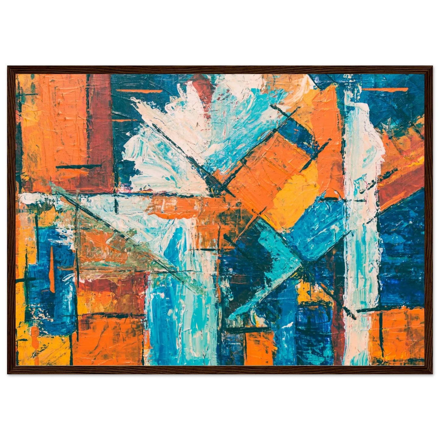 “Premium 🌿Earth-Conscious Pine Wall Art” - Abstract Collections: Expression 2 - Canvas Wiggle