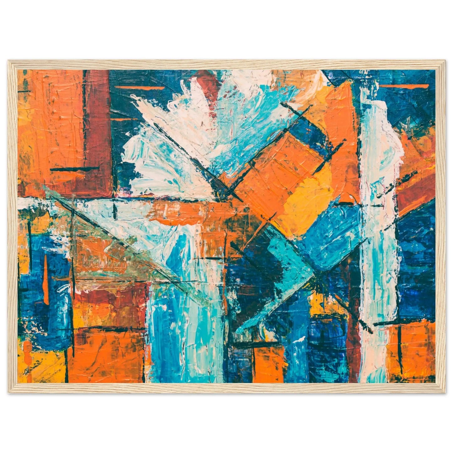 “Premium 🌿Earth-Conscious Pine Wall Art” - Abstract Collections: Expression 2 - Canvas Wiggle