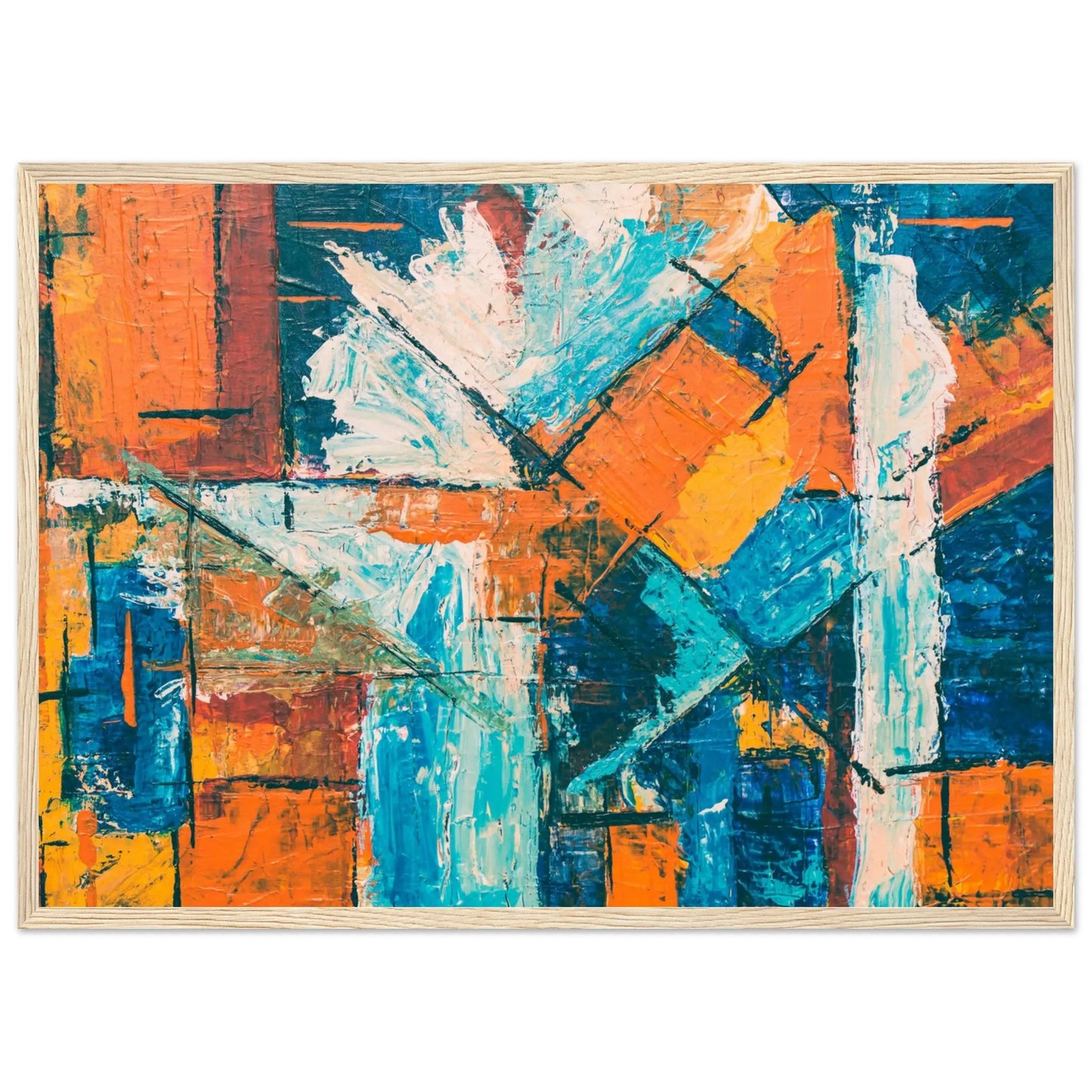 “Premium 🌿Earth-Conscious Pine Wall Art” - Abstract Collections: Expression 2 - Canvas Wiggle