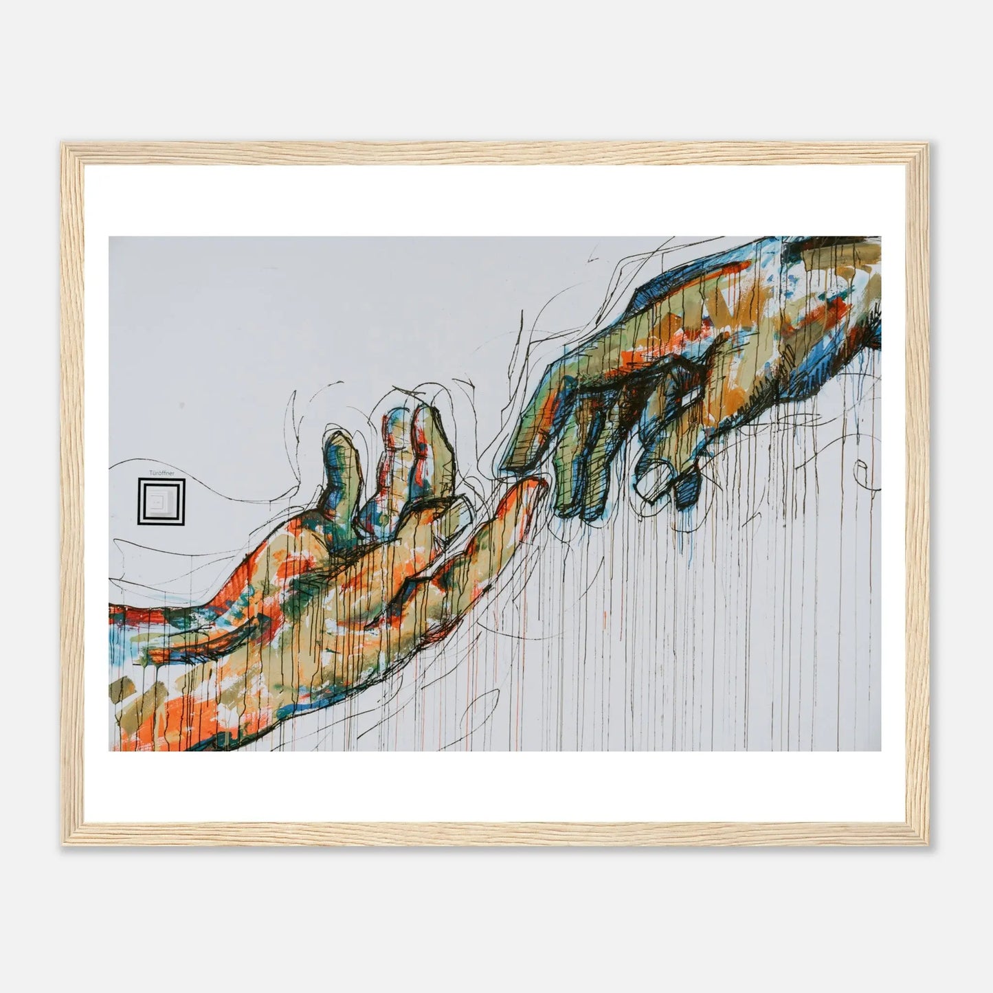 “Premium 🌿Earth-Conscious Pine Wall Art” - Abstract Collections: Hands - Canvas Wiggle