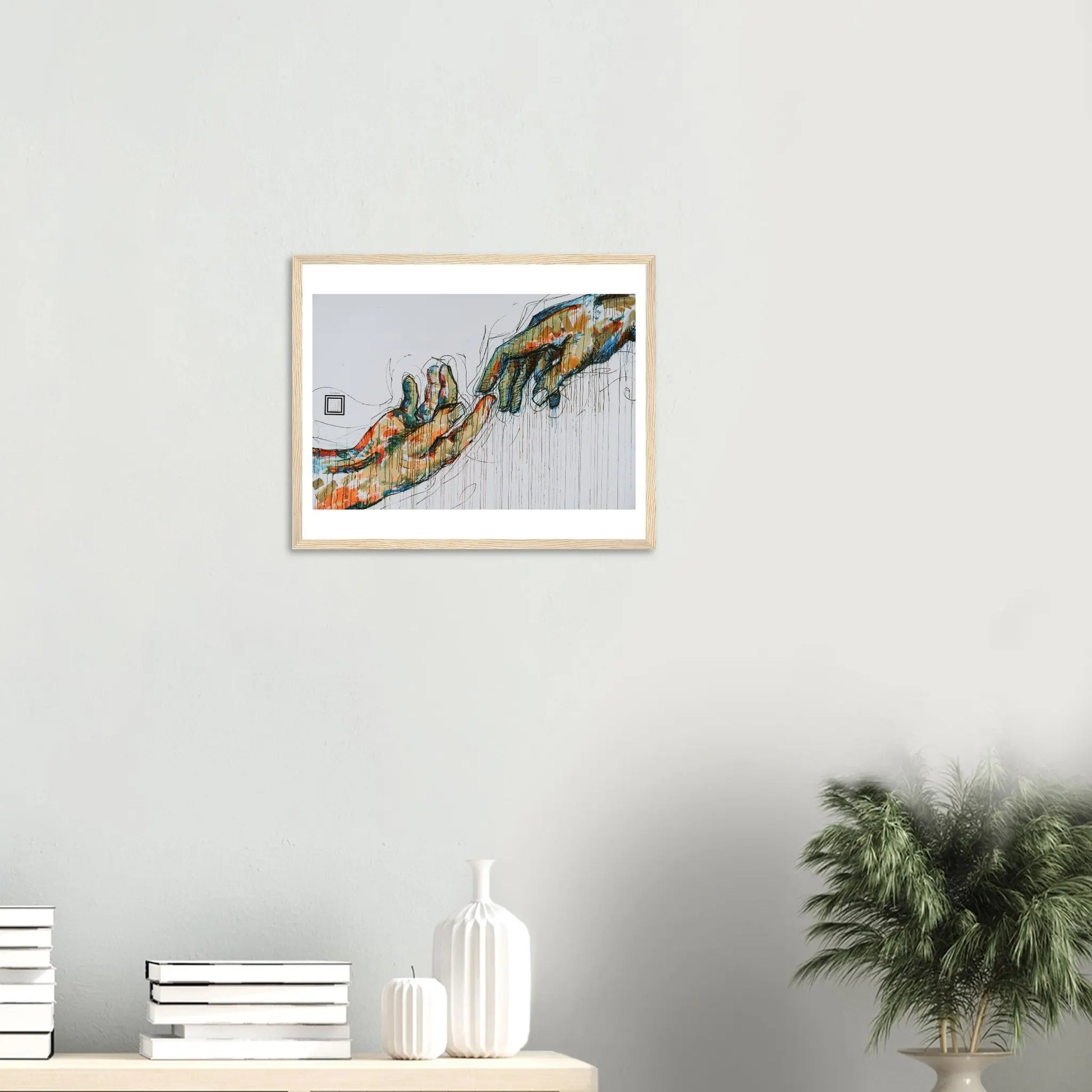 “Premium 🌿Earth-Conscious Pine Wall Art” - Abstract Collections: Hands - Canvas Wiggle