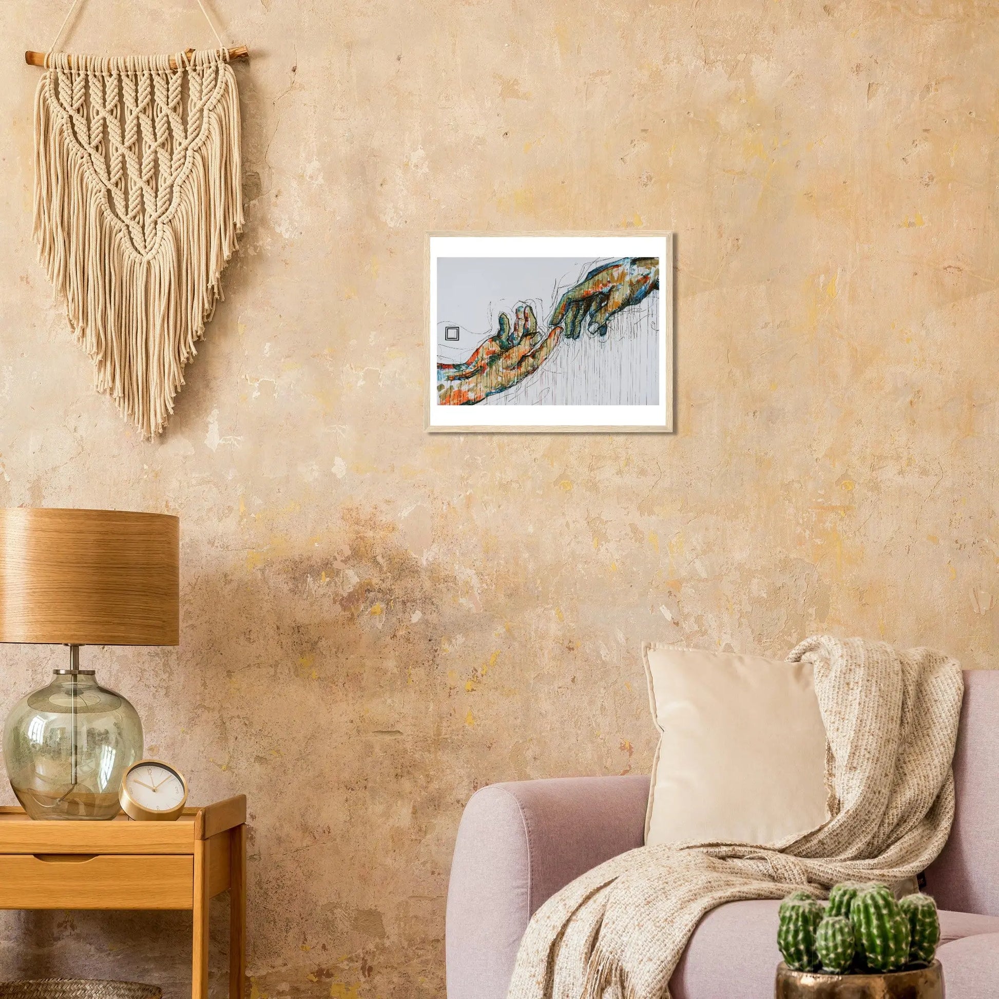 “Premium 🌿Earth-Conscious Pine Wall Art” - Abstract Collections: Hands - Canvas Wiggle