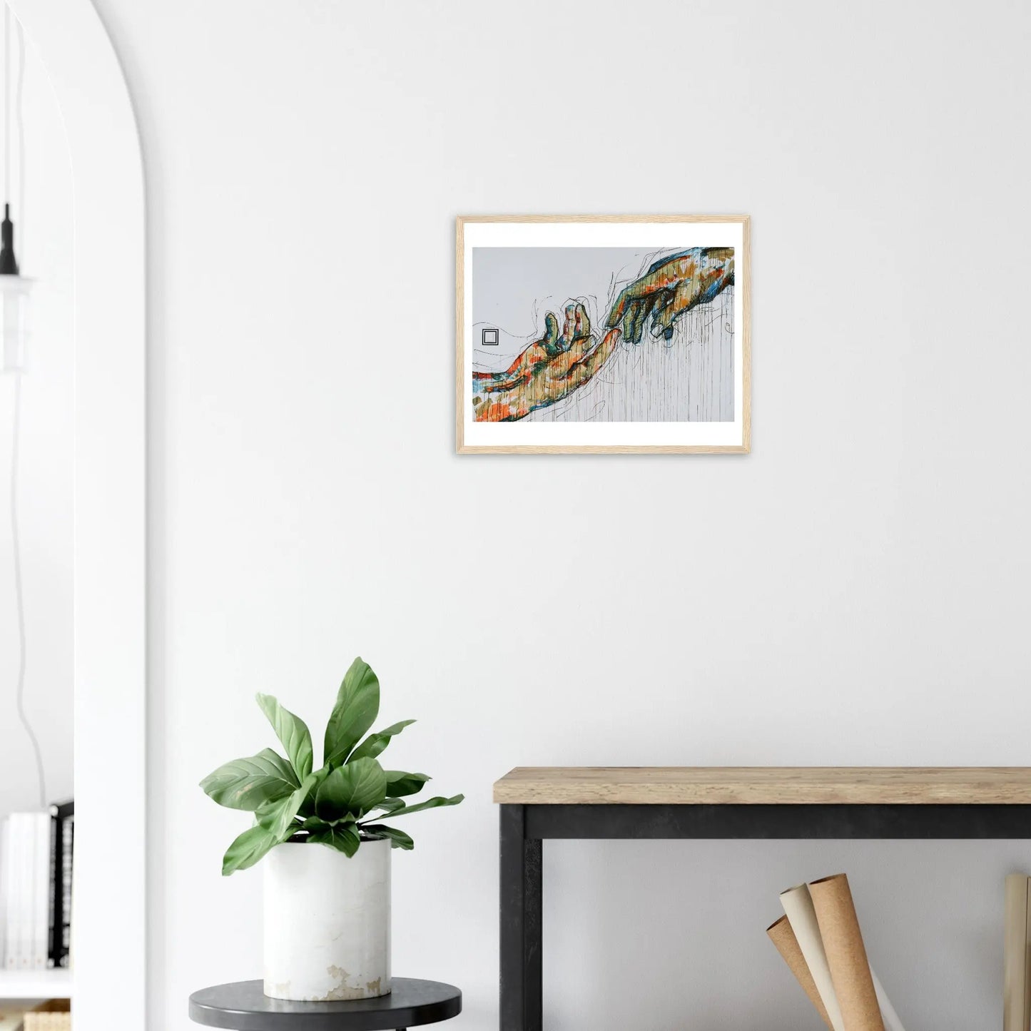 “Premium 🌿Earth-Conscious Pine Wall Art” - Abstract Collections: Hands - Canvas Wiggle