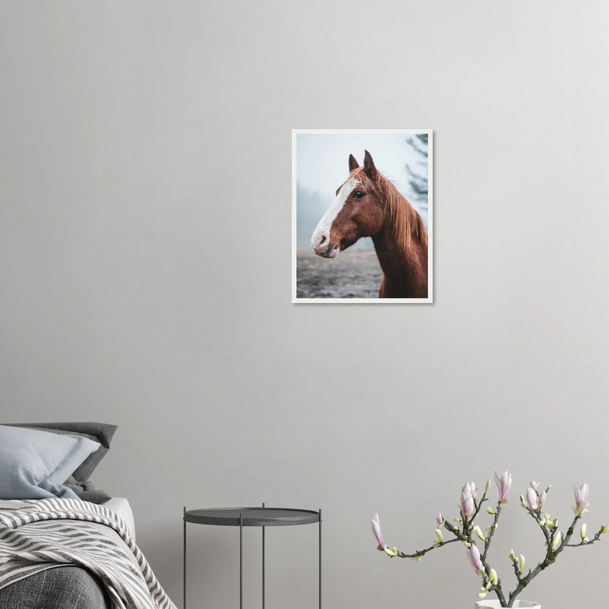 “Premium 🌿Earth-Conscious Pine Wall Art” - Animal Collections: Horse - Canvas Wiggle