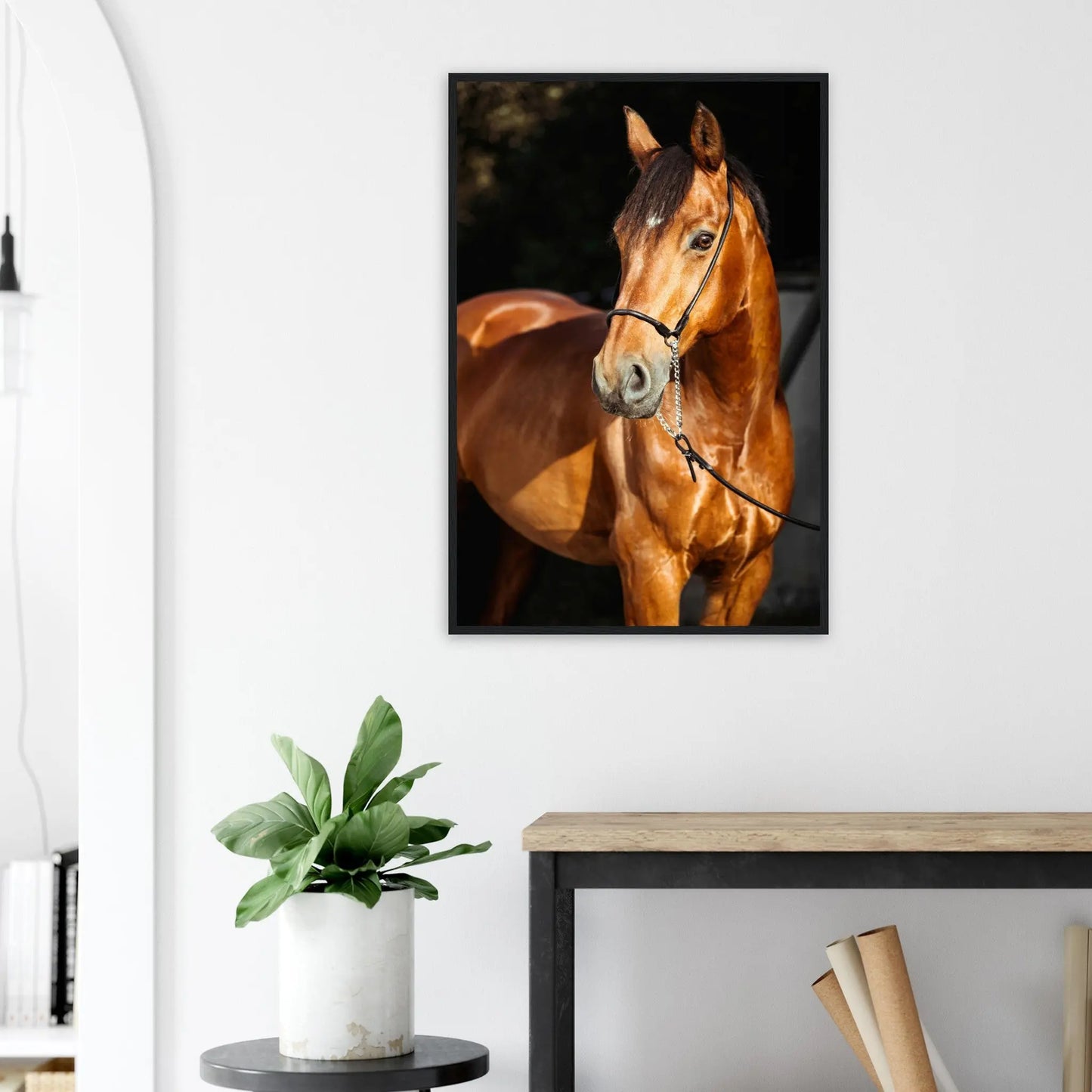 “Premium 🌿Earth-Conscious Pine Wall Art” - Animal Collections: Horse, Germany - Canvas Wiggle