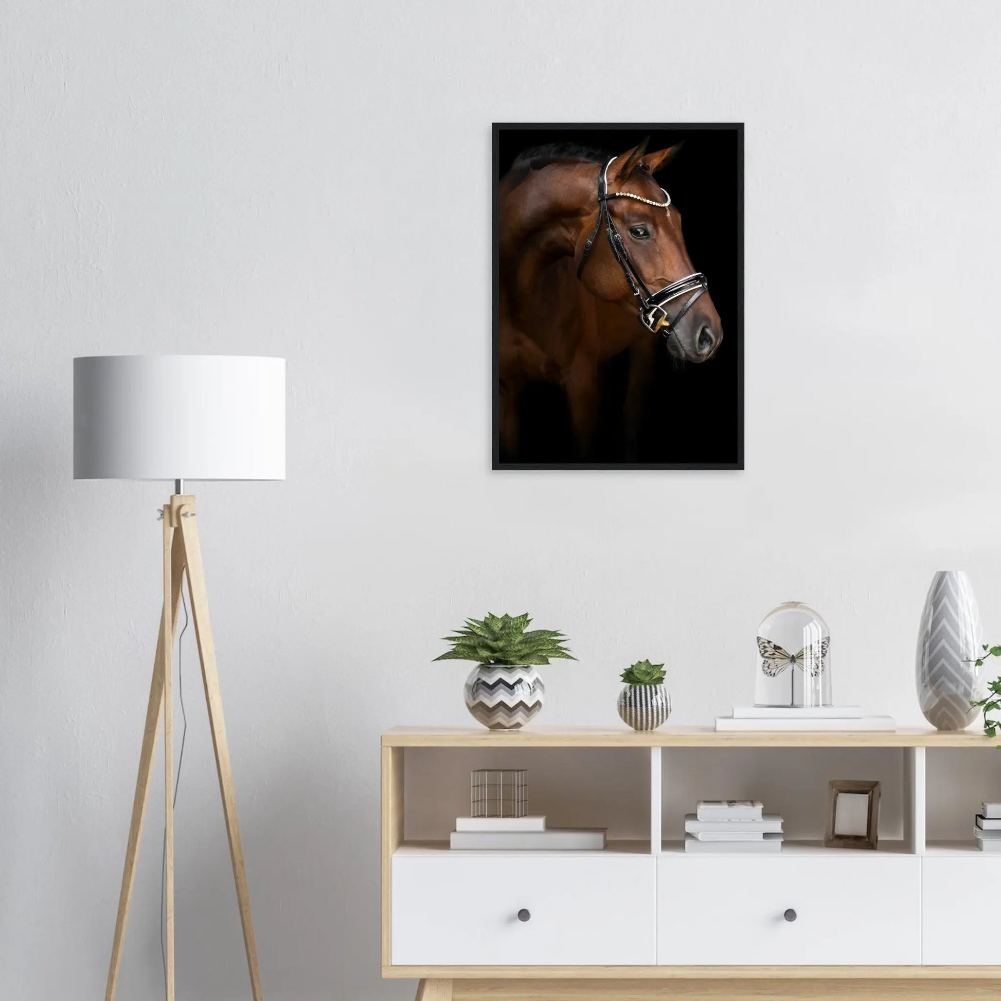 “Premium 🌿Earth-Conscious Pine Wall Art” - Animal Collections: Horse, Germany - Canvas Wiggle