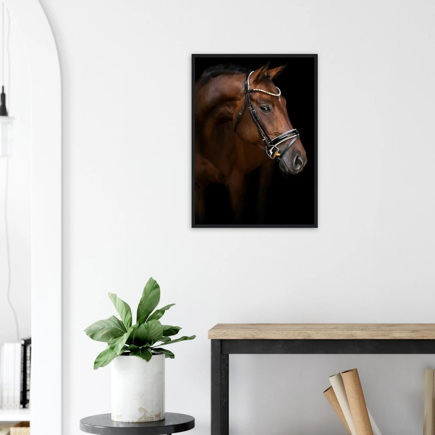 “Premium 🌿Earth-Conscious Pine Wall Art” - Animal Collections: Horse, Germany - Canvas Wiggle