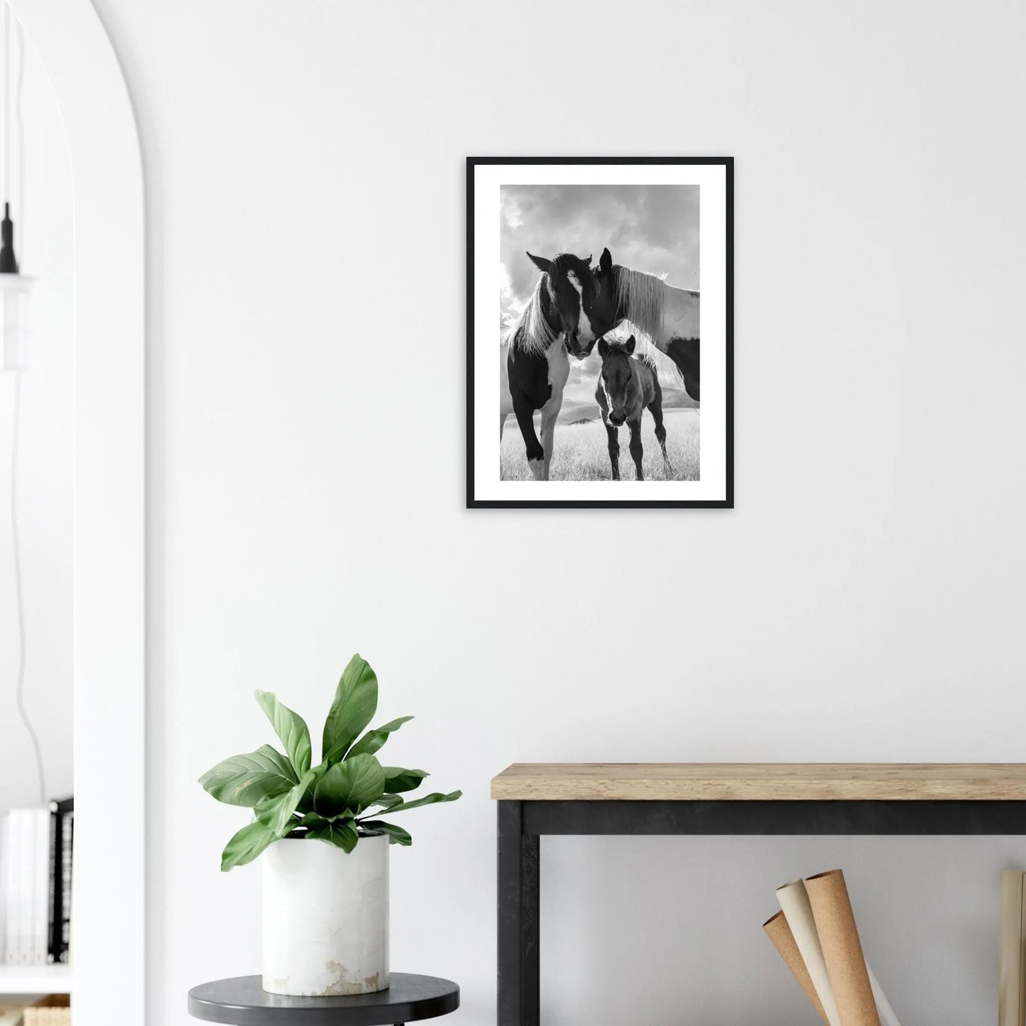 “Premium 🌿Earth-Conscious Pine Wall Art” - Animal Collections: Horses, Italy - Canvas Wiggle