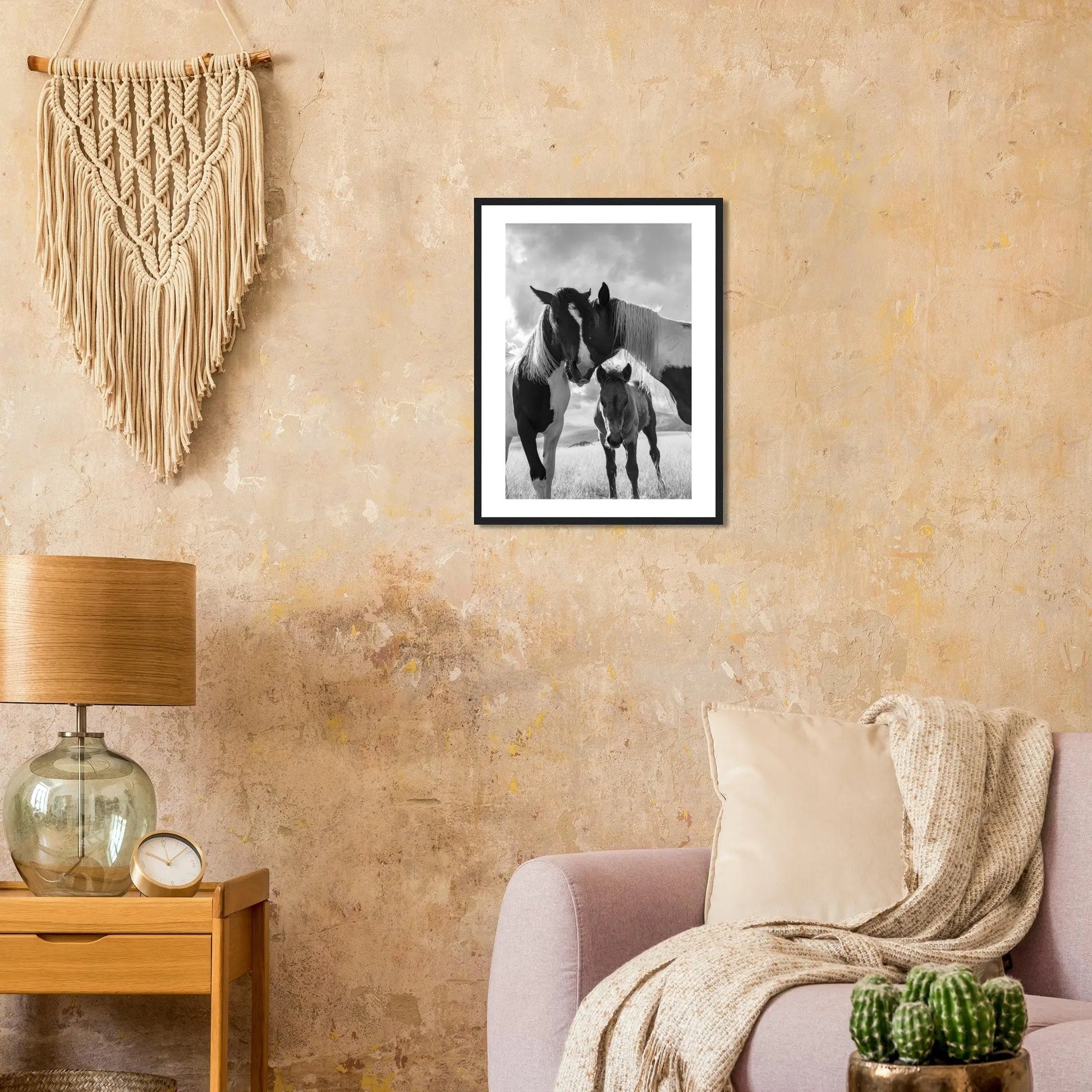 “Premium 🌿Earth-Conscious Pine Wall Art” - Animal Collections: Horses, Italy - Canvas Wiggle