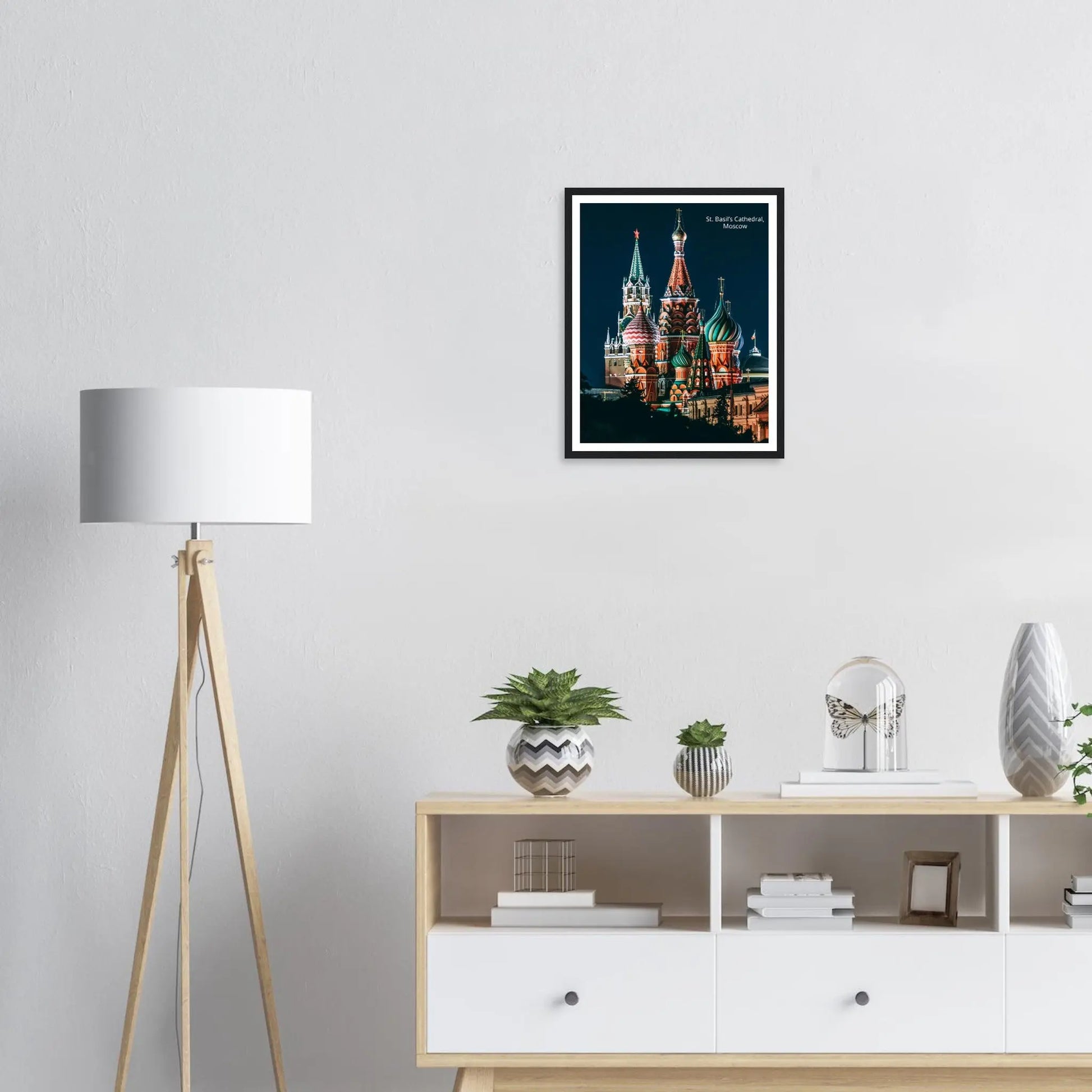 “Premium 🌿Earth-Conscious Pine Wall Art” - Architecture Collections: St. Basil's Cathedral, Moscow - Canvas Wiggle