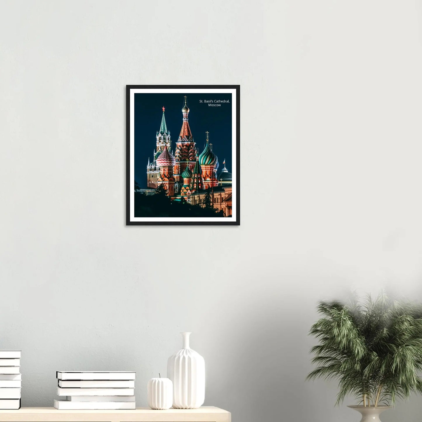 “Premium 🌿Earth-Conscious Pine Wall Art” - Architecture Collections: St. Basil's Cathedral, Moscow - Canvas Wiggle