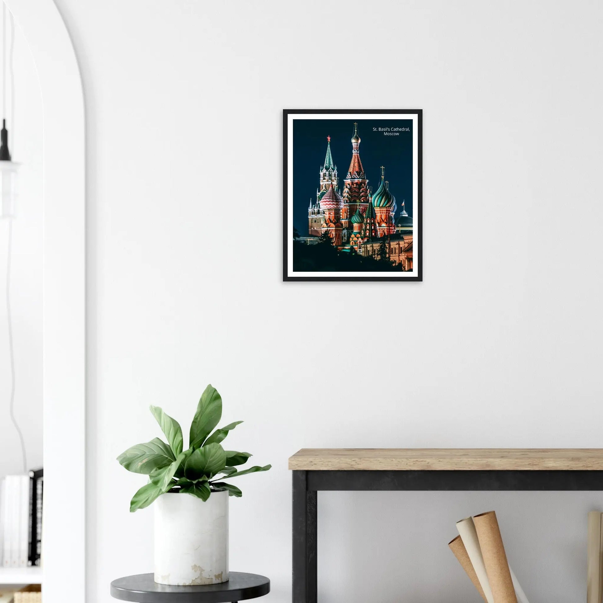 “Premium 🌿Earth-Conscious Pine Wall Art” - Architecture Collections: St. Basil's Cathedral, Moscow - Canvas Wiggle