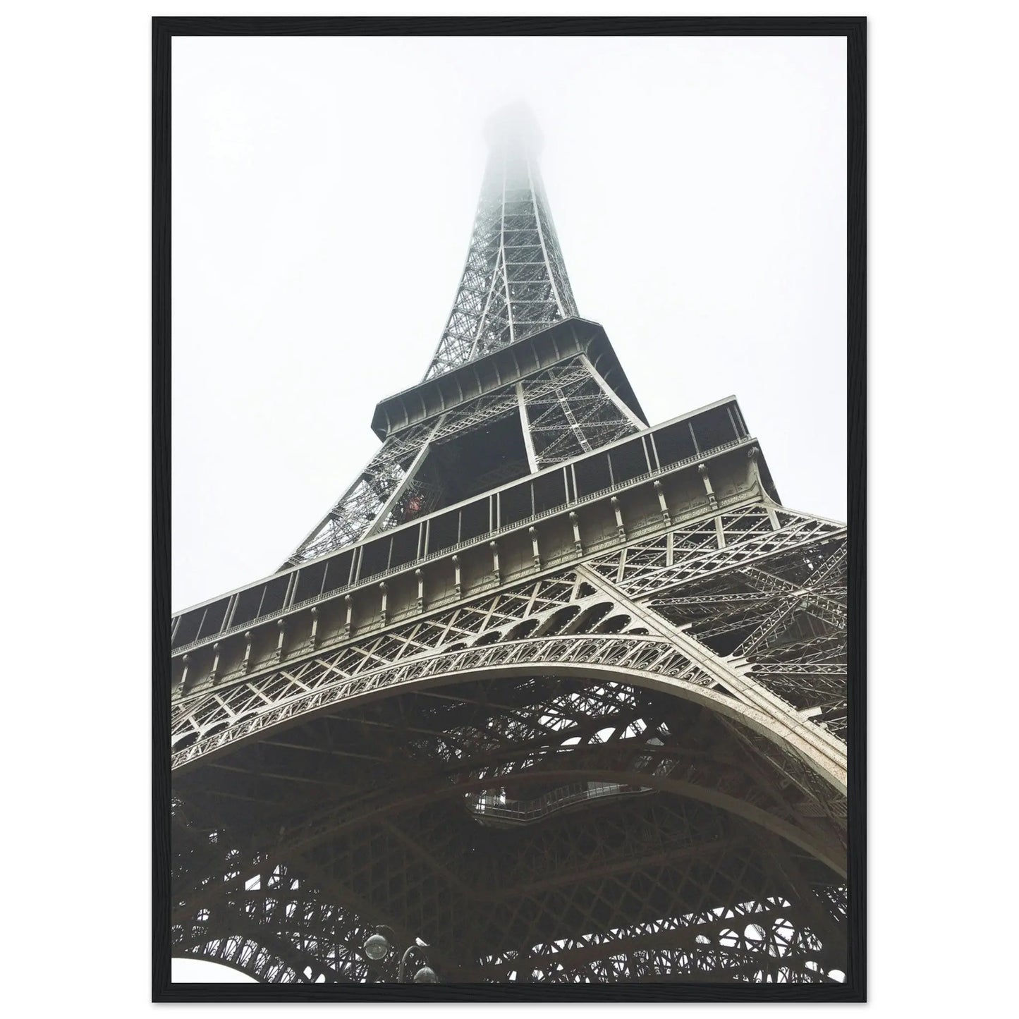 “Premium 🌿Earth-Conscious Pine Wall Art” - Architecture Collections: The Eiffel Tower from above. Paris, France - Canvas Wiggle