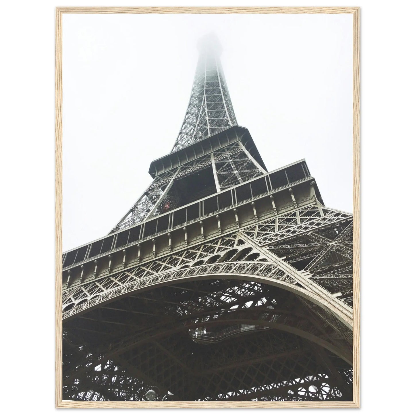 “Premium 🌿Earth-Conscious Pine Wall Art” - Architecture Collections: The Eiffel Tower from above. Paris, France - Canvas Wiggle