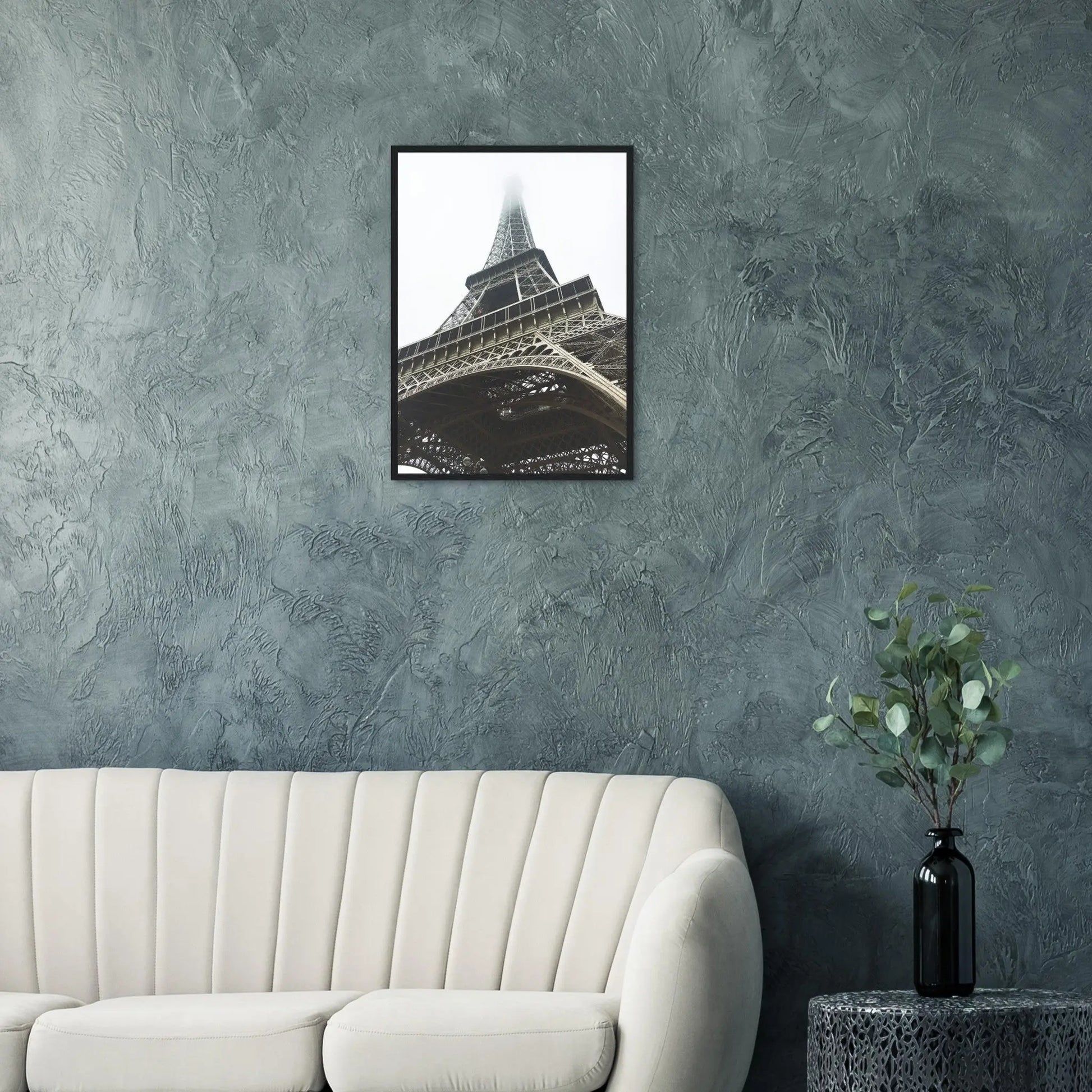 “Premium 🌿Earth-Conscious Pine Wall Art” - Architecture Collections: The Eiffel Tower from above. Paris, France - Canvas Wiggle