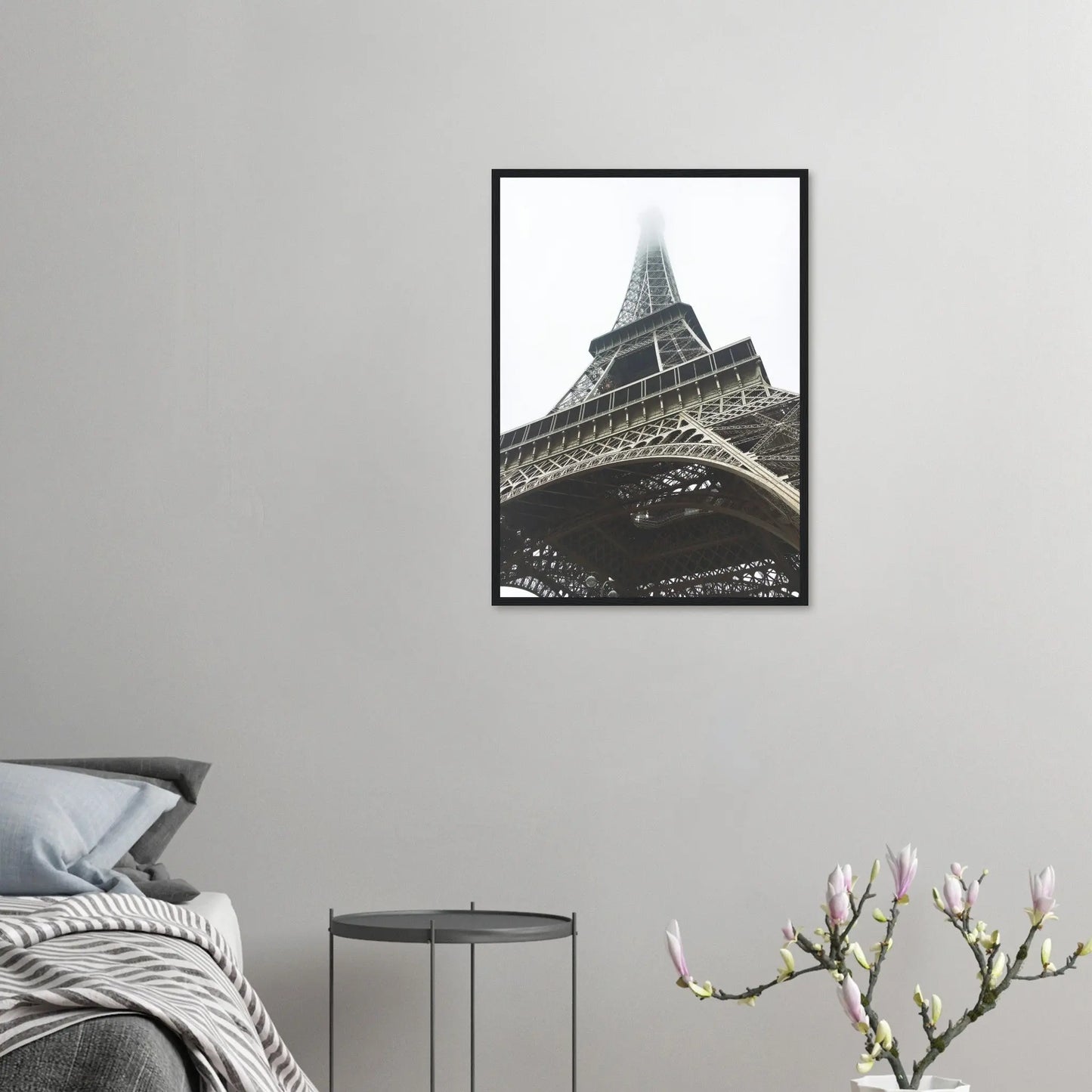 “Premium 🌿Earth-Conscious Pine Wall Art” - Architecture Collections: The Eiffel Tower from above. Paris, France - Canvas Wiggle