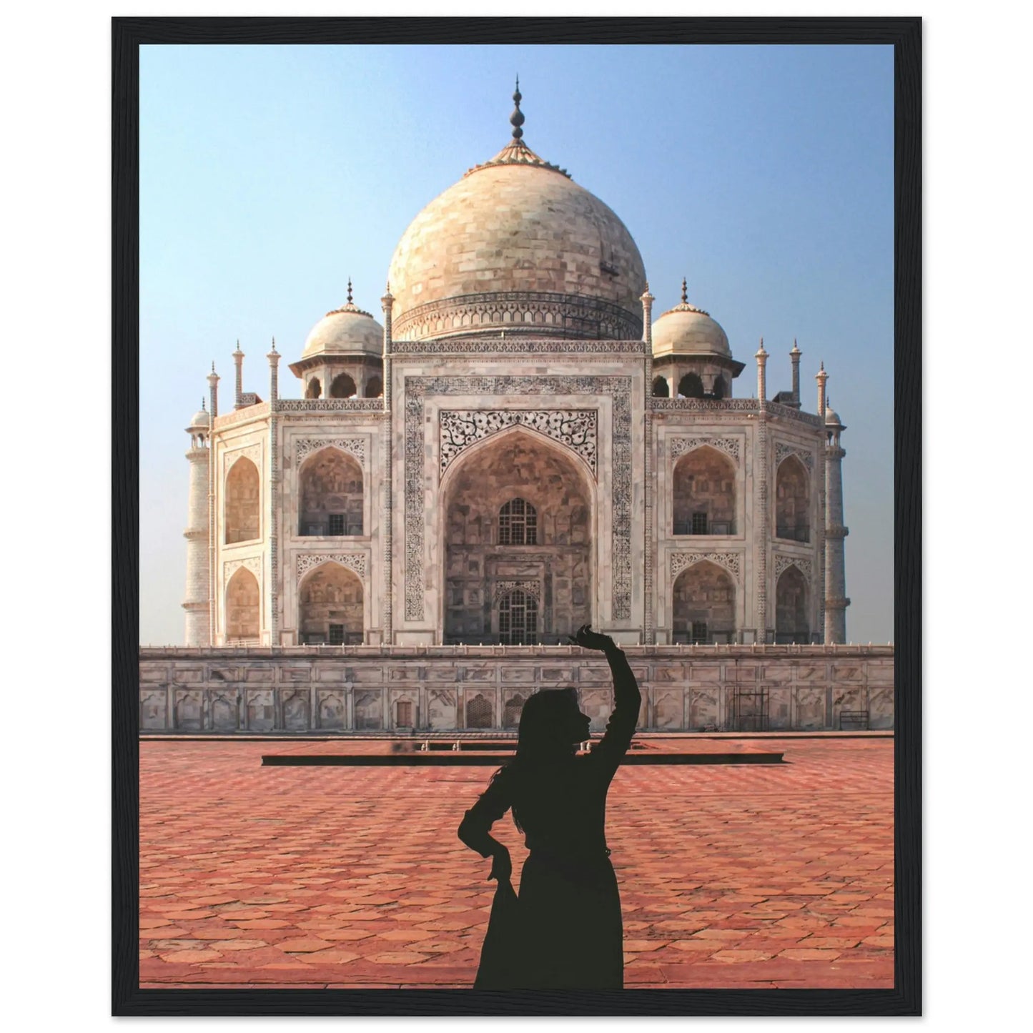 “Premium 🌿Earth-Conscious Pine Wall Art” - Architecture Collections: The Taj Mahal, Agra, India - Canvas Wiggle