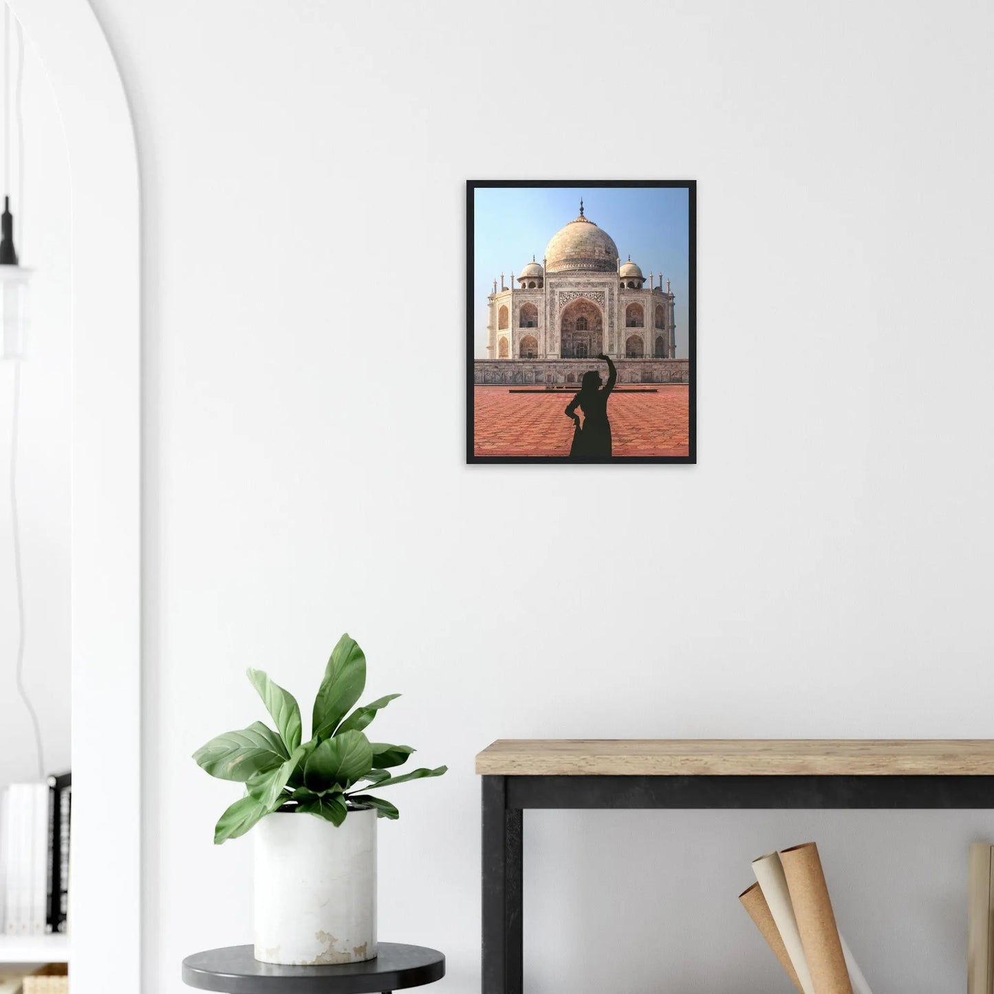 “Premium 🌿Earth-Conscious Pine Wall Art” - Architecture Collections: The Taj Mahal, Agra, India - Canvas Wiggle