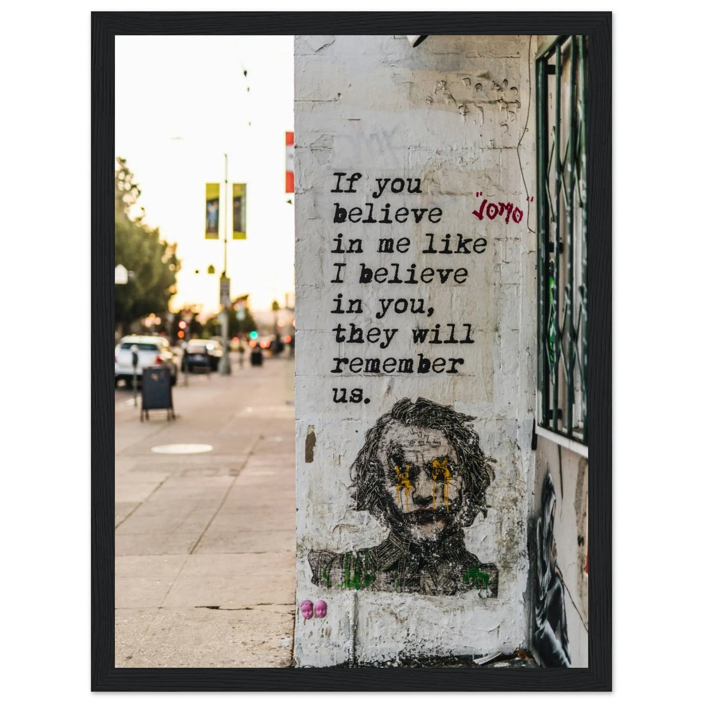 “Premium 🌿Earth-Conscious Pine Wall Art” - Graffiti Collections: Believe in Me - Canvas Wiggle