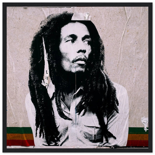 “Premium 🌿Earth-Conscious Pine Wall Art” - Graffiti Collections: Bob Marley - Canvas Wiggle