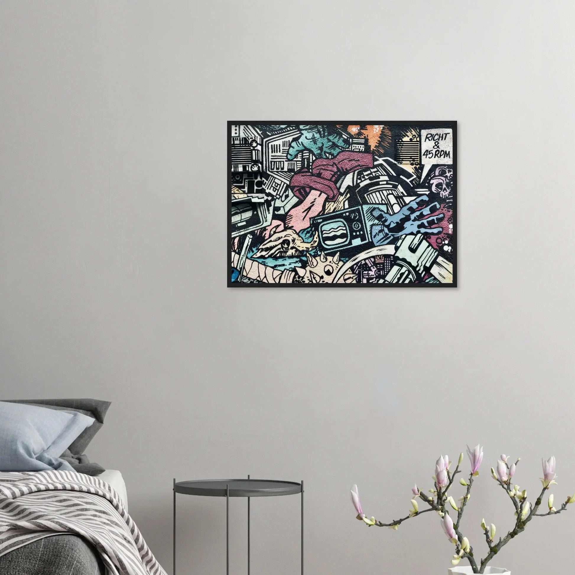 “Premium 🌿Earth-Conscious Pine Wall Art” - Graffiti Collections: Bristol Street Art - Canvas Wiggle