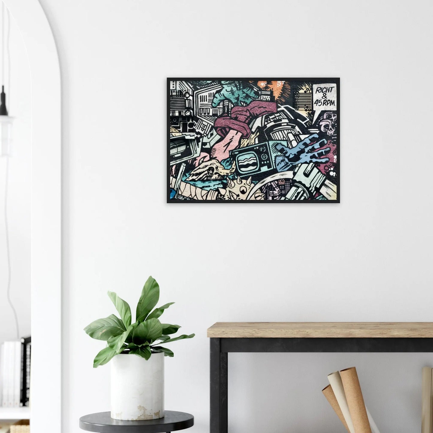 “Premium 🌿Earth-Conscious Pine Wall Art” - Graffiti Collections: Bristol Street Art - Canvas Wiggle