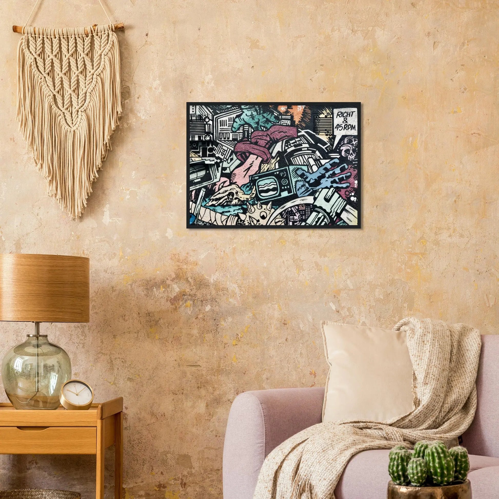 “Premium 🌿Earth-Conscious Pine Wall Art” - Graffiti Collections: Bristol Street Art - Canvas Wiggle