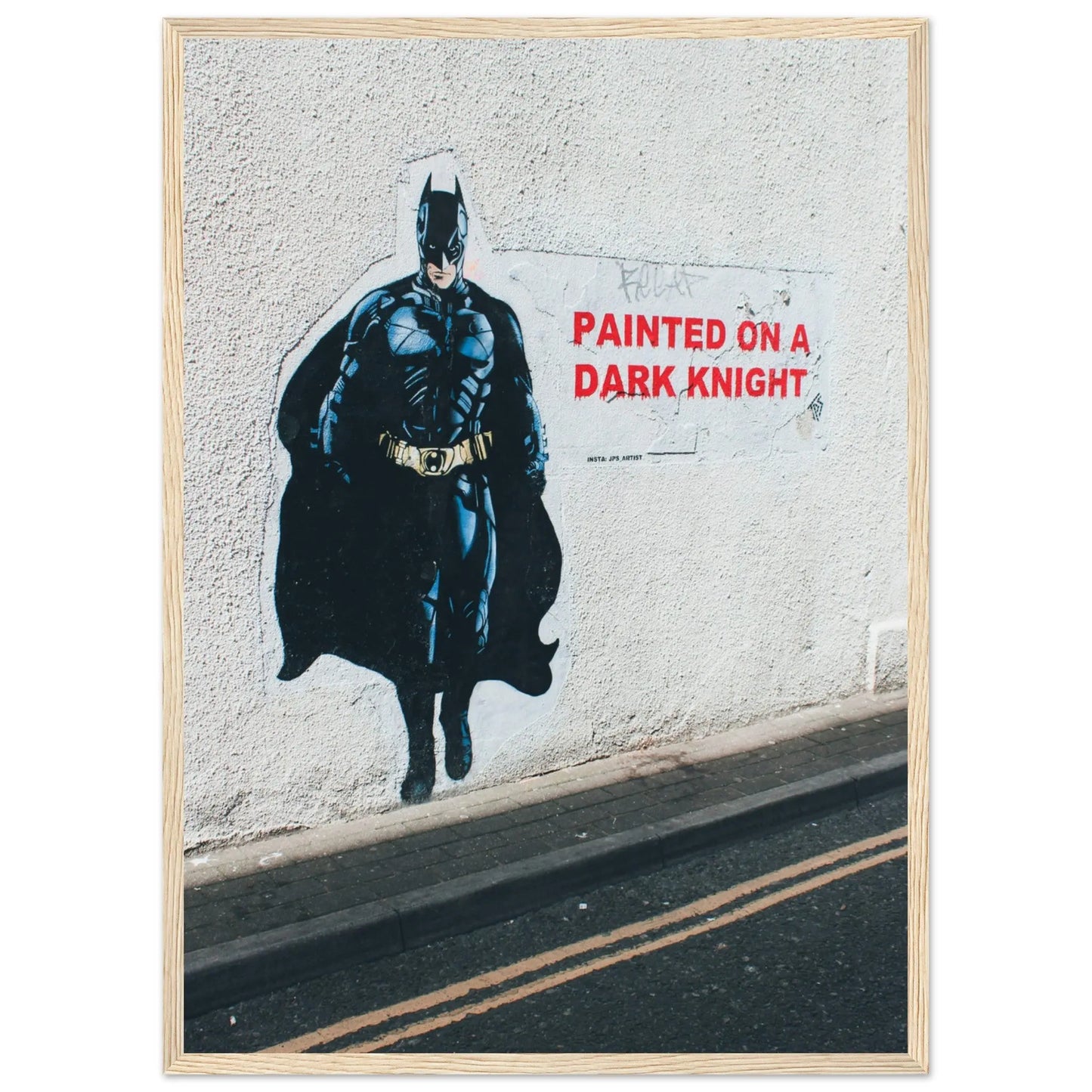 “Premium 🌿Earth-Conscious Pine Wall Art” - Graffiti Collections: Dark Knight - Canvas Wiggle