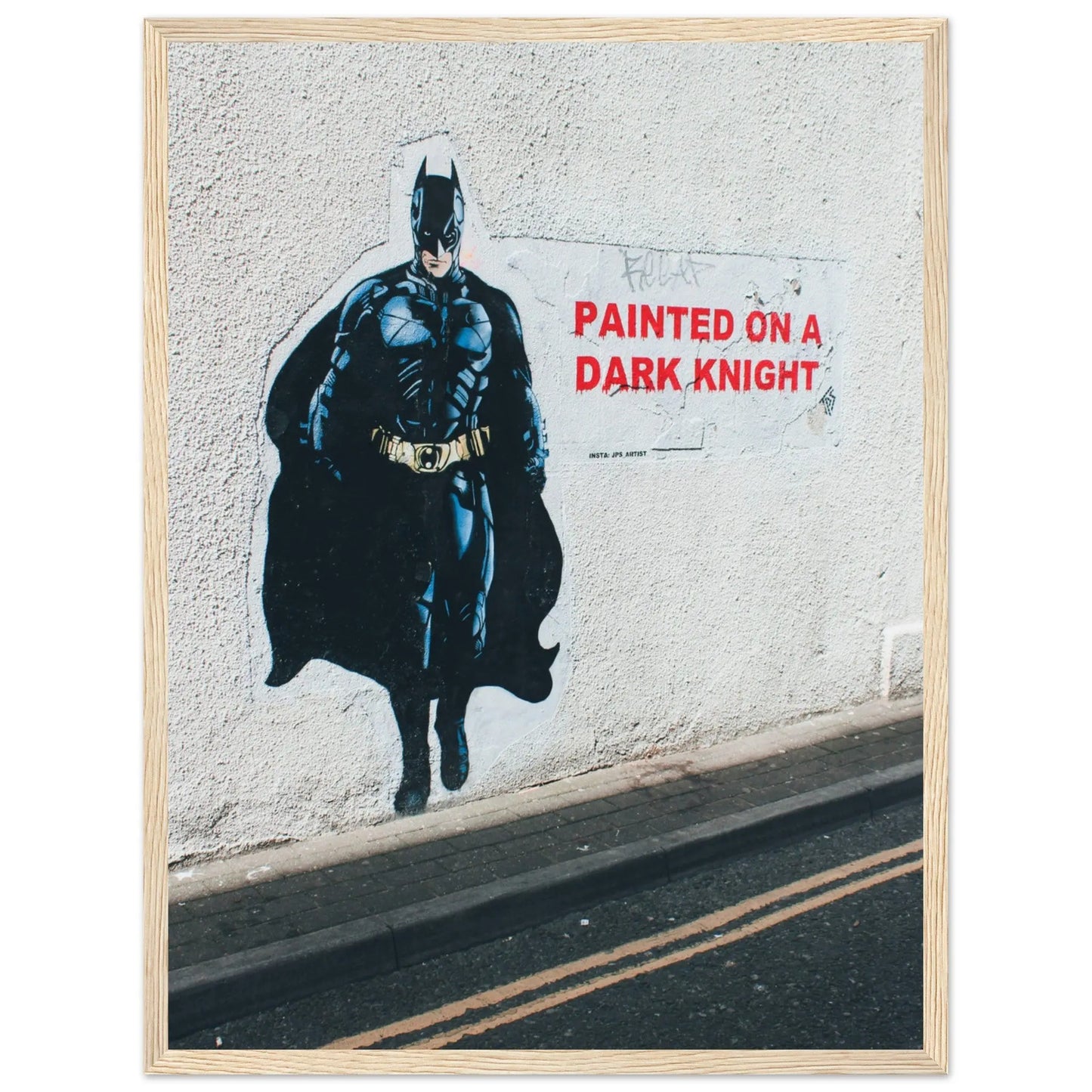 “Premium 🌿Earth-Conscious Pine Wall Art” - Graffiti Collections: Dark Knight - Canvas Wiggle