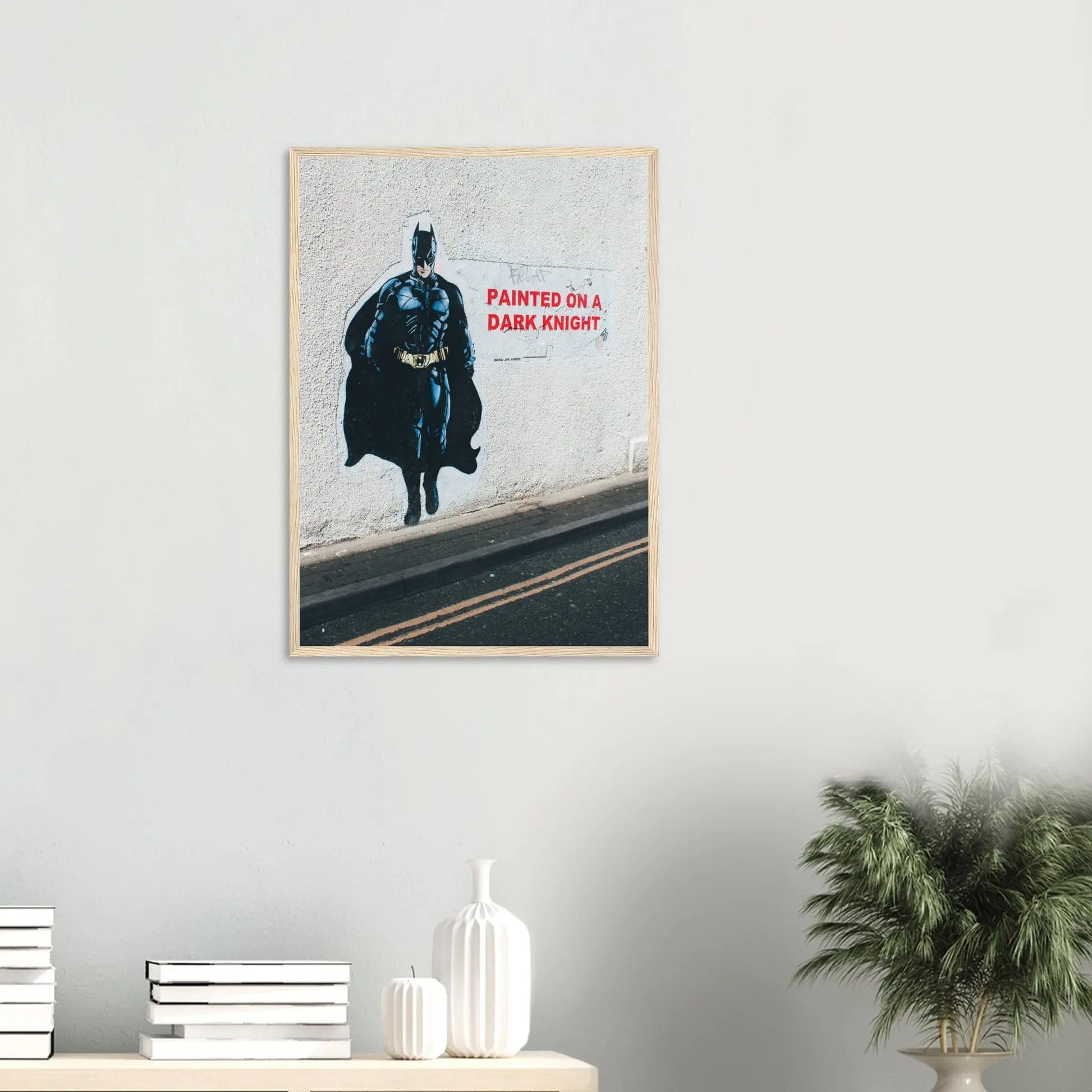 “Premium 🌿Earth-Conscious Pine Wall Art” - Graffiti Collections: Dark Knight - Canvas Wiggle