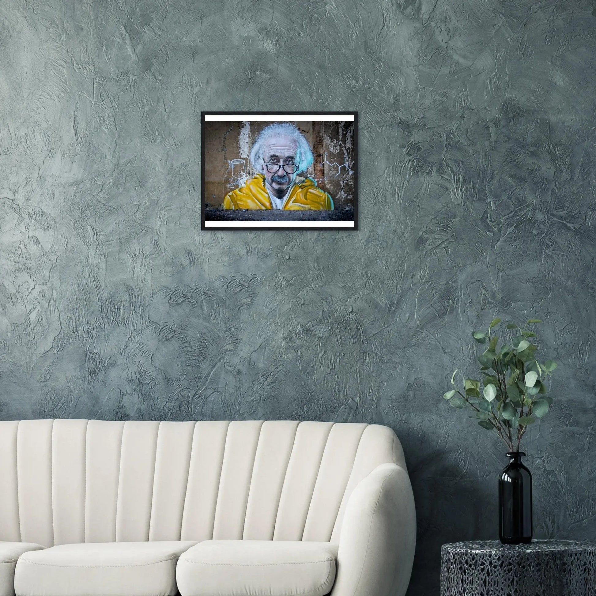 “Premium 🌿Earth-Conscious Pine Wall Art” - Graffiti Collections: Einstein - Canvas Wiggle