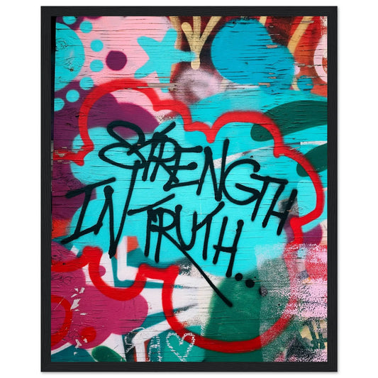 “Premium 🌿Earth-Conscious Pine Wall Art” - Graffiti Collections: Strength - Canvas Wiggle