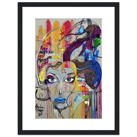 “Premium 🌿Earth-Conscious Pine Wall Art” - Graffiti Collections: The Woman - Canvas Wiggle