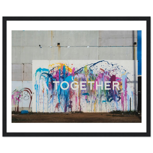 “Premium 🌿Earth-Conscious Pine Wall Art” - Graffiti Collections: Together - Canvas Wiggle