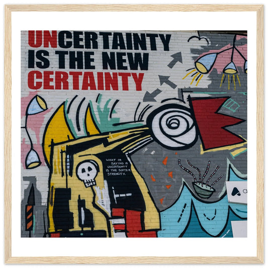 “Premium 🌿Earth-Conscious Pine Wall Art” - Graffiti Collections: Uncertainty - Canvas Wiggle