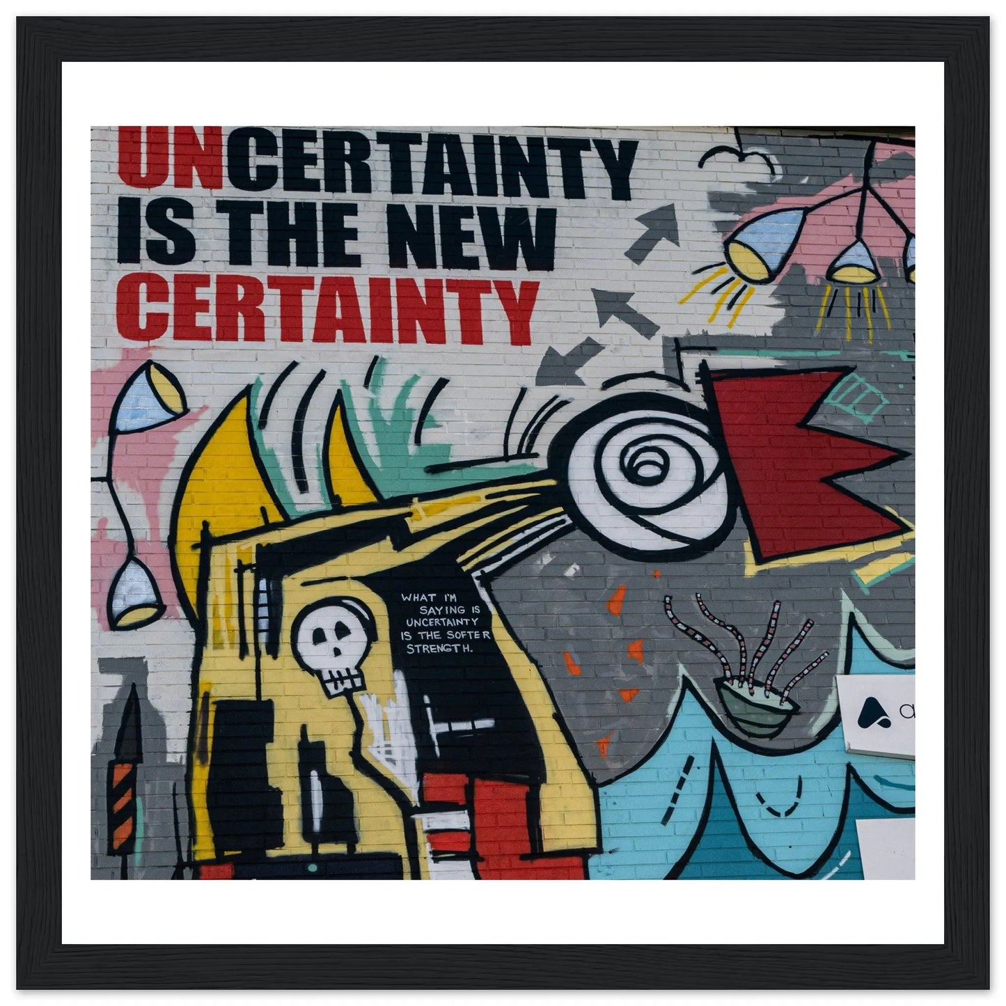 “Premium 🌿Earth-Conscious Pine Wall Art” - Graffiti Collections: Uncertainty - Canvas Wiggle