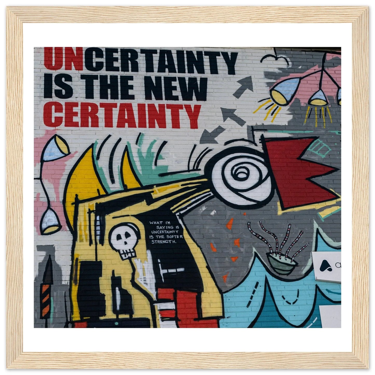 “Premium 🌿Earth-Conscious Pine Wall Art” - Graffiti Collections: Uncertainty - Canvas Wiggle