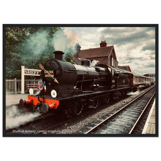 “Premium 🌿Earth-Conscious Pine Wall Art” - Retro Collections: Bluebell Railway, UK - Canvas Wiggle