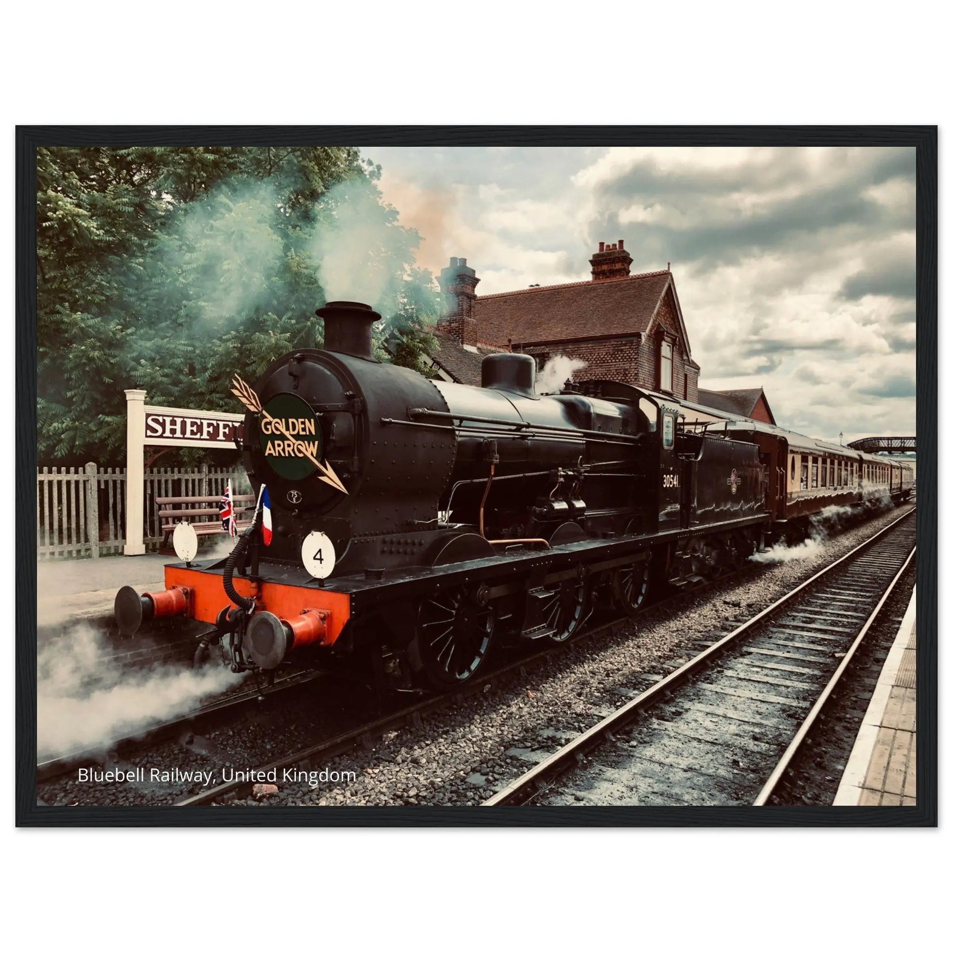 “Premium 🌿Earth-Conscious Pine Wall Art” - Retro Collections: Bluebell Railway, UK - Canvas Wiggle