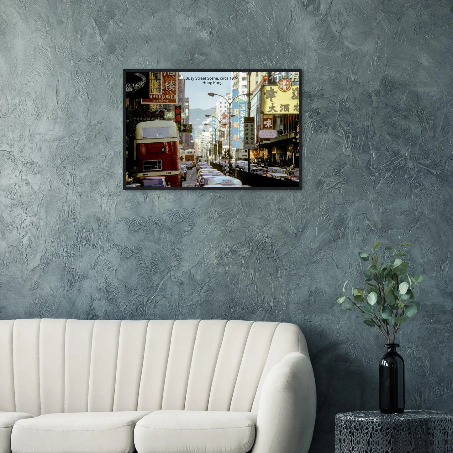 “Premium 🌿Earth-Conscious Pine Wall Art” - Retro Collections: Busy Street - Canvas Wiggle