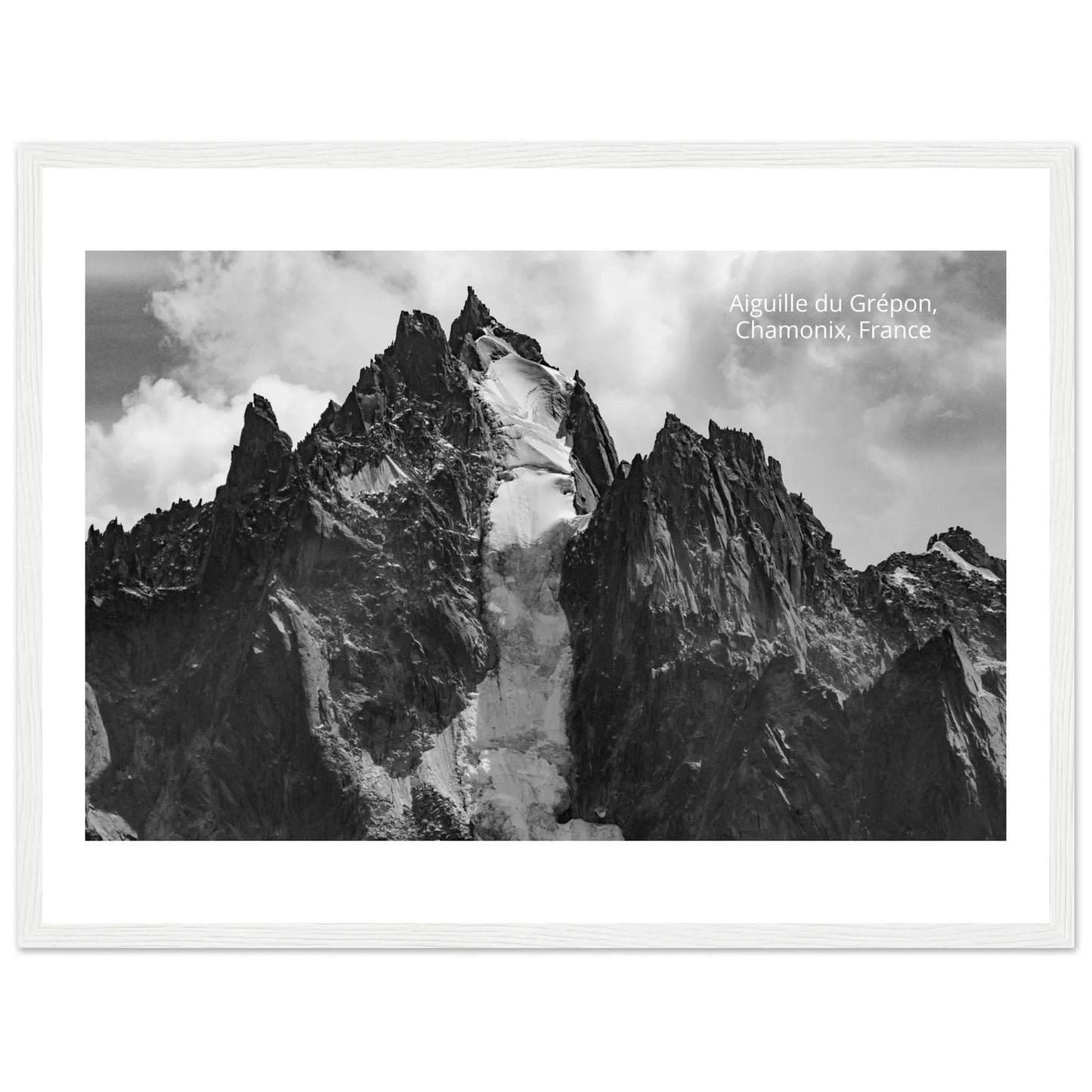 “Premium 🌿Earth-Conscious Pine Wall Art” - Untamed Nature Collections: Mt. Aiguille du Grépon, France - Canvas Wiggle