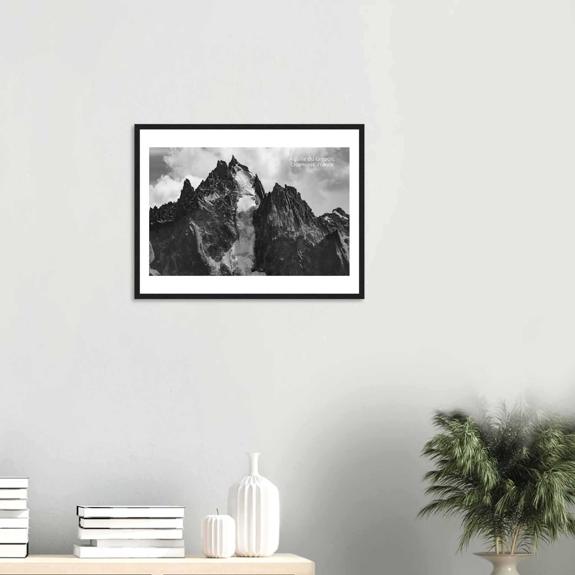 “Premium 🌿Earth-Conscious Pine Wall Art” - Untamed Nature Collections: Mt. Aiguille du Grépon, France - Canvas Wiggle