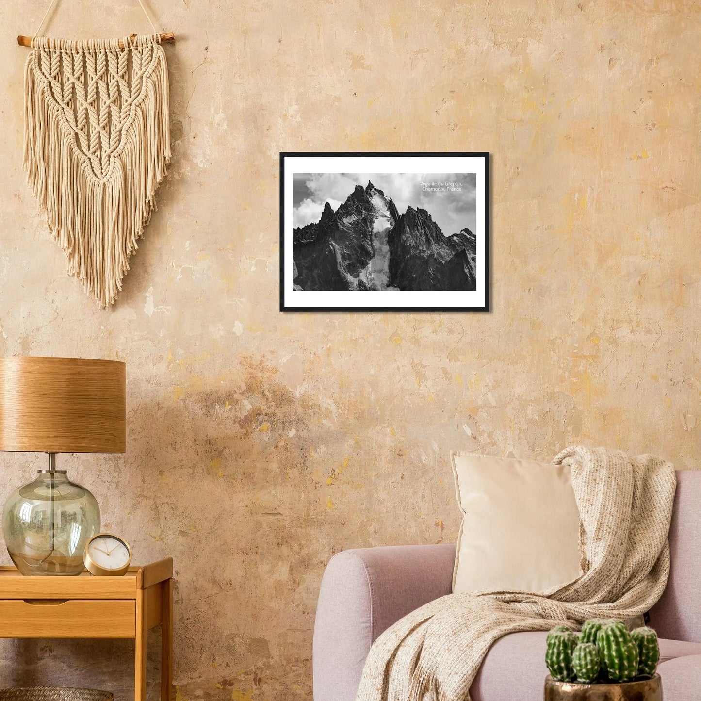 “Premium 🌿Earth-Conscious Pine Wall Art” - Untamed Nature Collections: Mt. Aiguille du Grépon, France - Canvas Wiggle