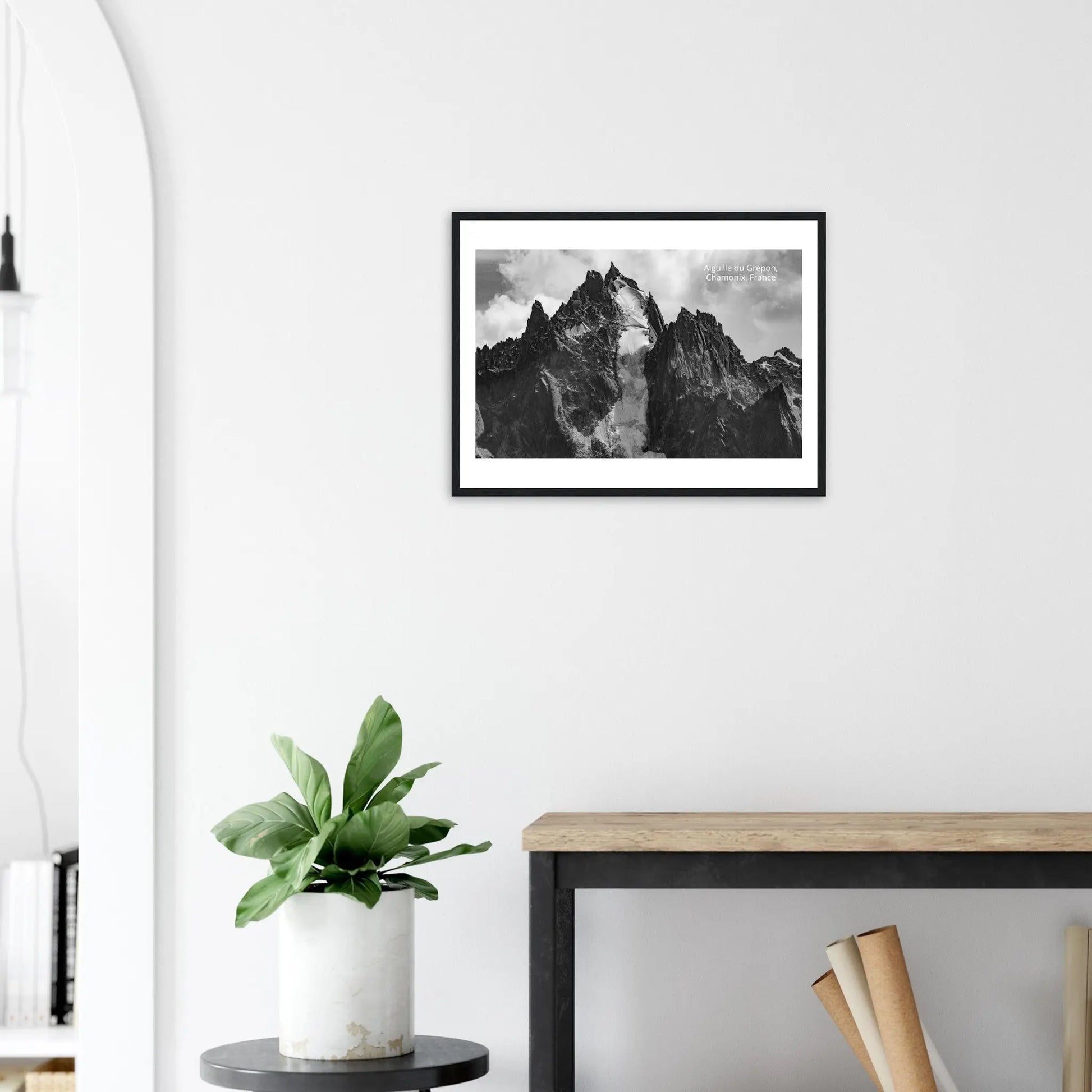 “Premium 🌿Earth-Conscious Pine Wall Art” - Untamed Nature Collections: Mt. Aiguille du Grépon, France - Canvas Wiggle