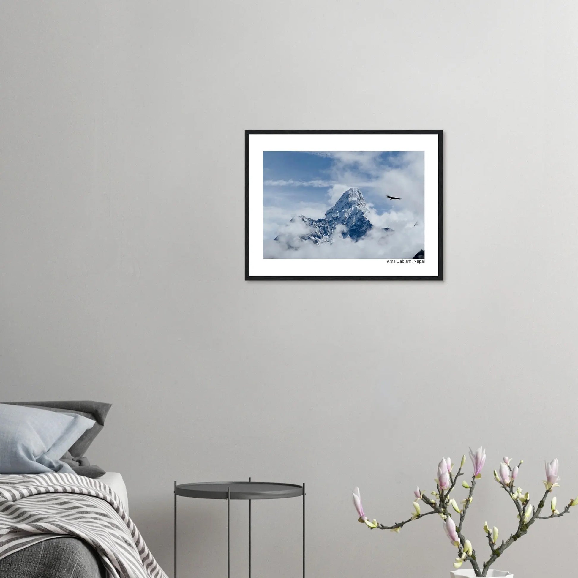 “Premium 🌿Earth-Conscious Pine Wall Art” - Untamed Nature Collections: Mt. Ama Dablam, Nepal - Canvas Wiggle