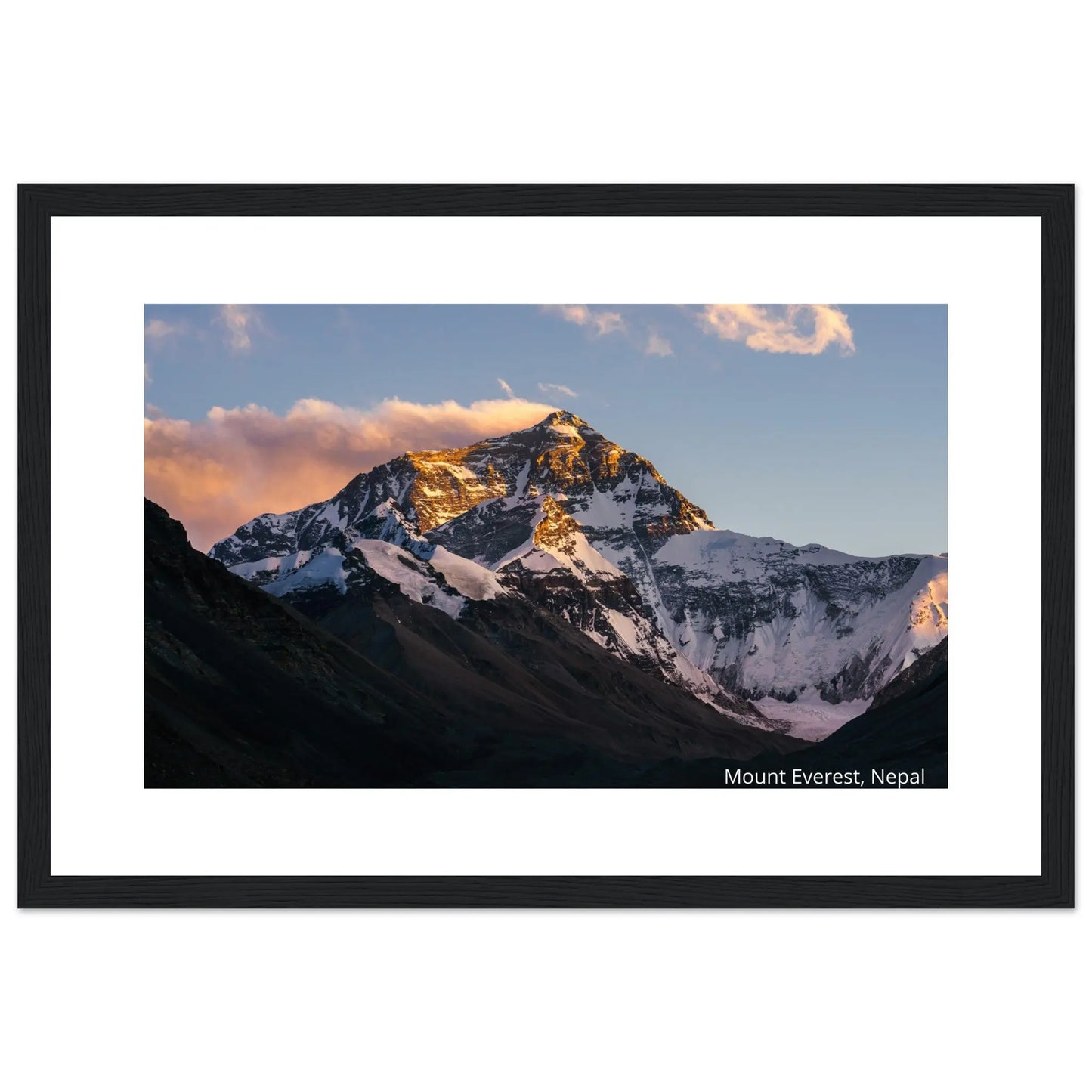 “Premium 🌿Earth-Conscious Pine Wall Art” - Untamed Nature Collections: Mt. Everest, Nepal - Canvas Wiggle