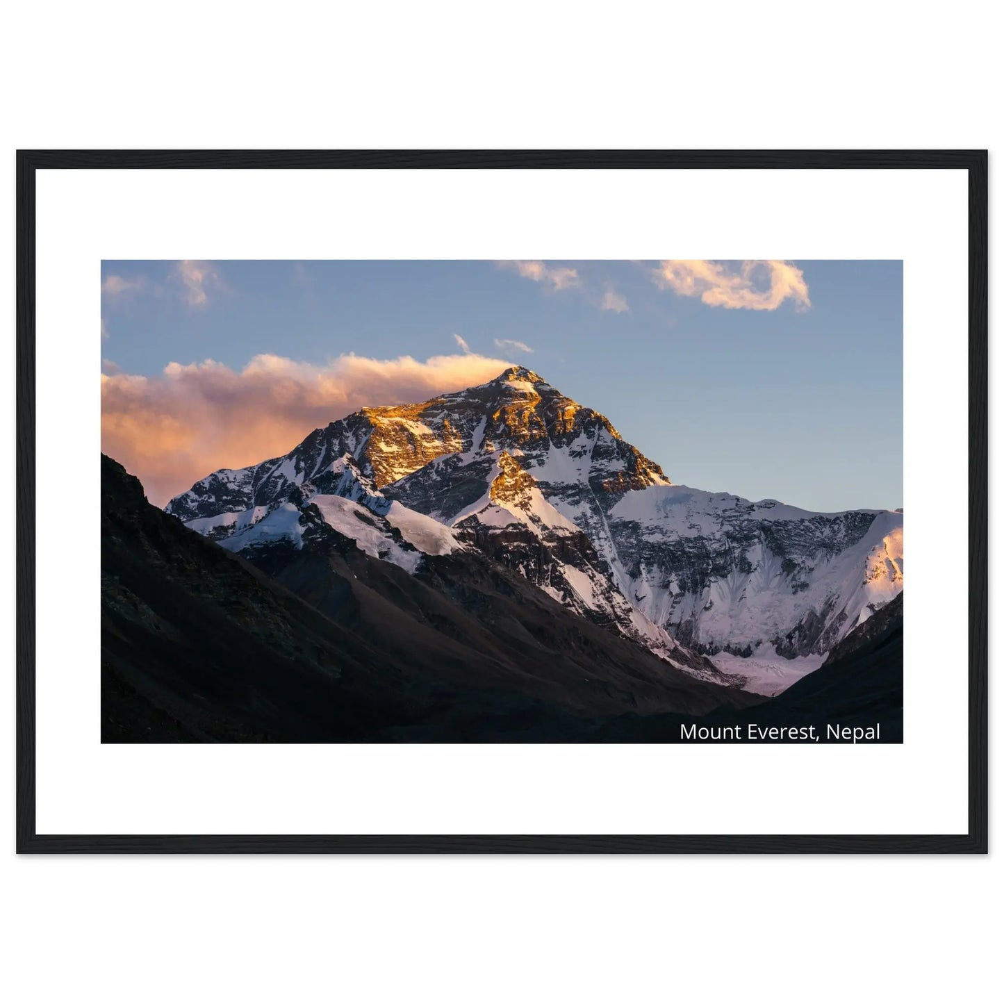 “Premium 🌿Earth-Conscious Pine Wall Art” - Untamed Nature Collections: Mt. Everest, Nepal - Canvas Wiggle