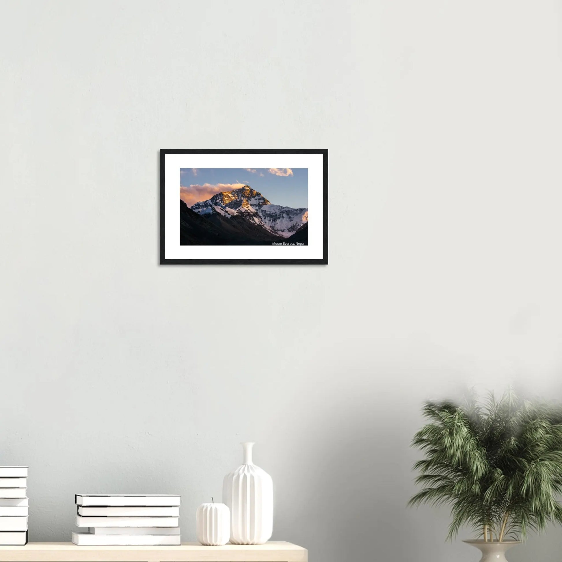 “Premium 🌿Earth-Conscious Pine Wall Art” - Untamed Nature Collections: Mt. Everest, Nepal - Canvas Wiggle