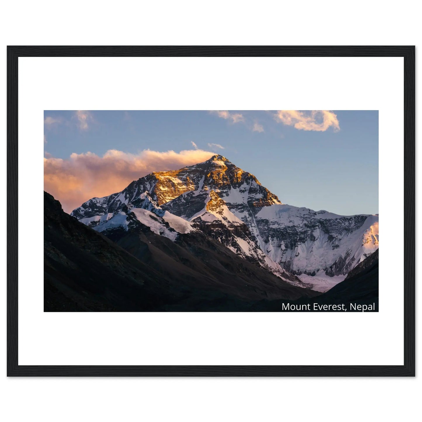 “Premium 🌿Earth-Conscious Pine Wall Art” - Untamed Nature Collections: Mt. Everest, Nepal - Canvas Wiggle