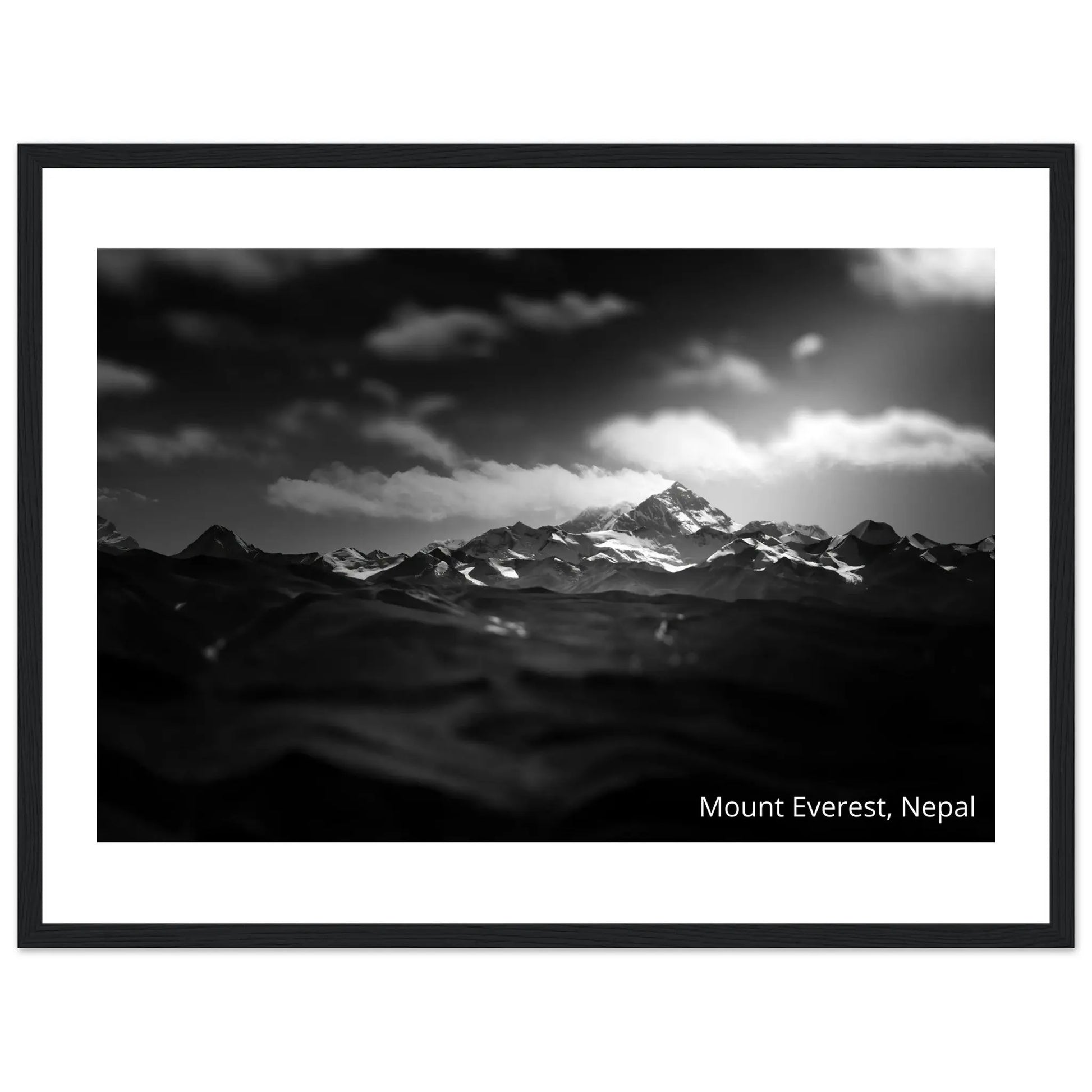 “Premium 🌿Earth-Conscious Pine Wall Art” - Untamed Nature Collections: Mt. Everest, Nepal - Canvas Wiggle